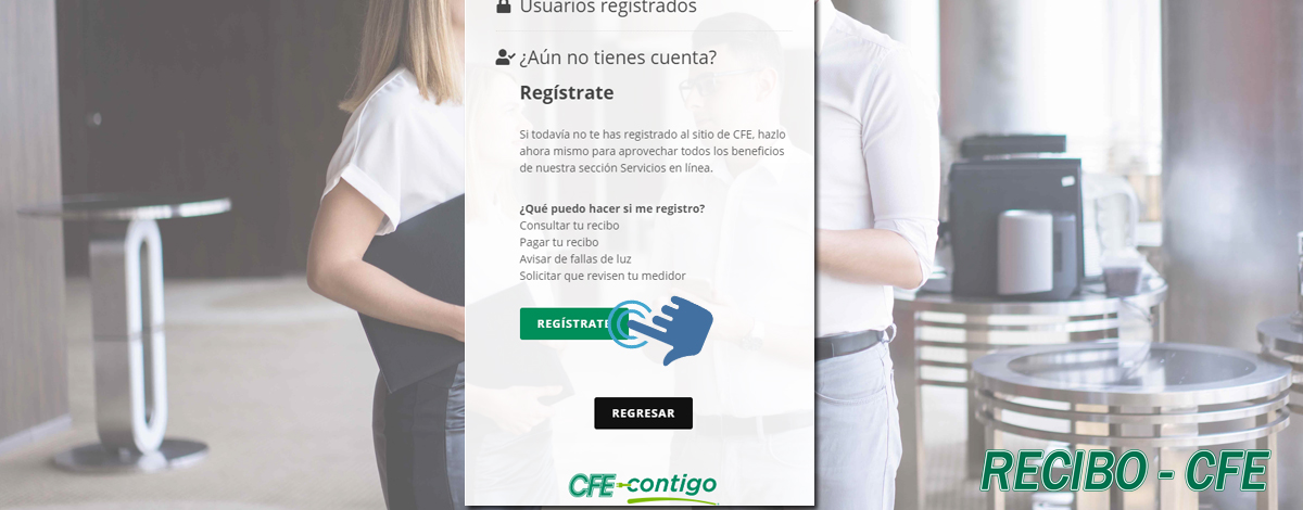 Acceder al formulario de registro en el portal oficial de la CFE